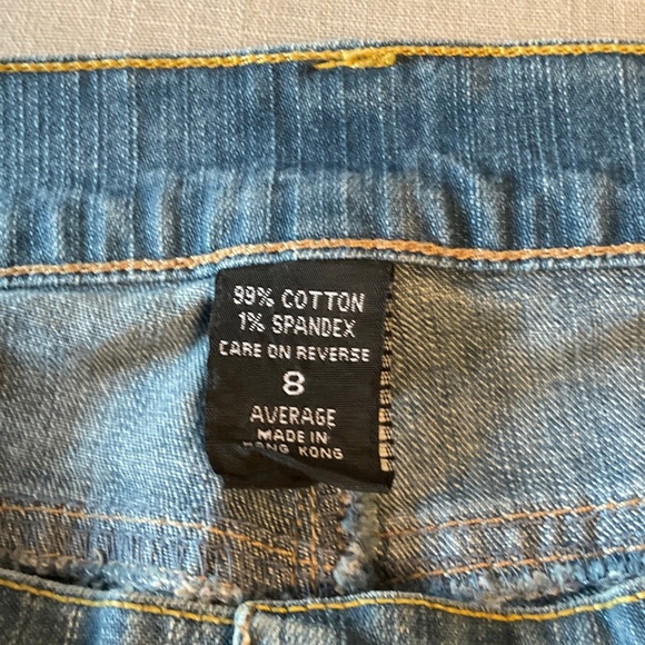 New York & Company Light Blue Flare Jeans - Picture 3 of 5